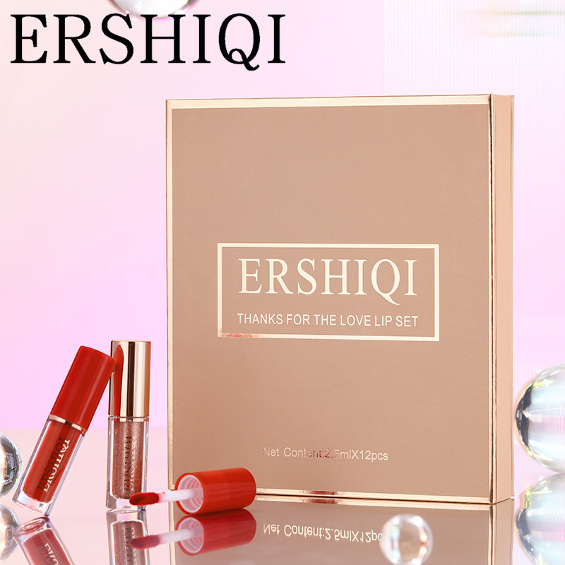 12 pcs Moisturizing Velvet Matte Lipstick